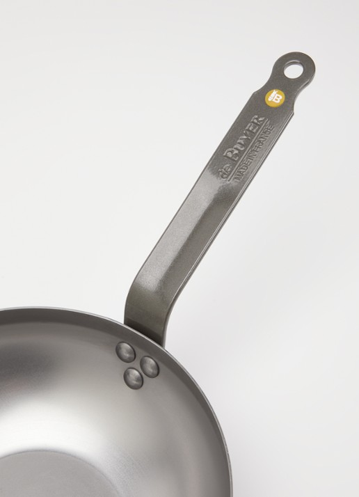 De Buyer Mineral B wokpan Ø24 cm - voorkant 2 zilver