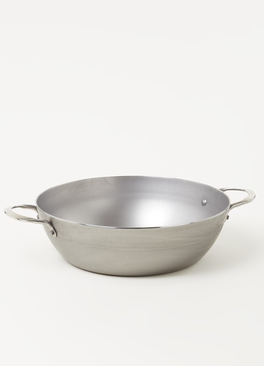 De Buyer Mineral B wokpan Ø32 cm - voorkant 2 grijs
