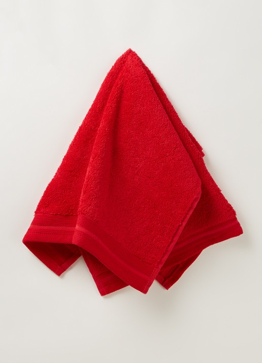 De Witte Lietaer Excellence keukendoek van katoen 60 x 40 cm - voorkant 2 steenrood