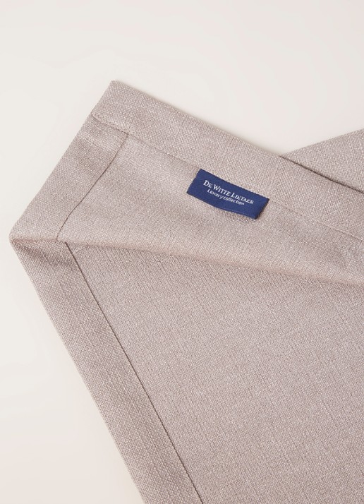 De Witte Lietaer Gibson tafelkleed 220 x 145 cm - detail taupe