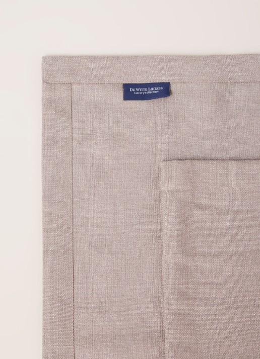 De Witte Lietaer Gibson tafelkleed 310 x 145 cm - detail taupe
