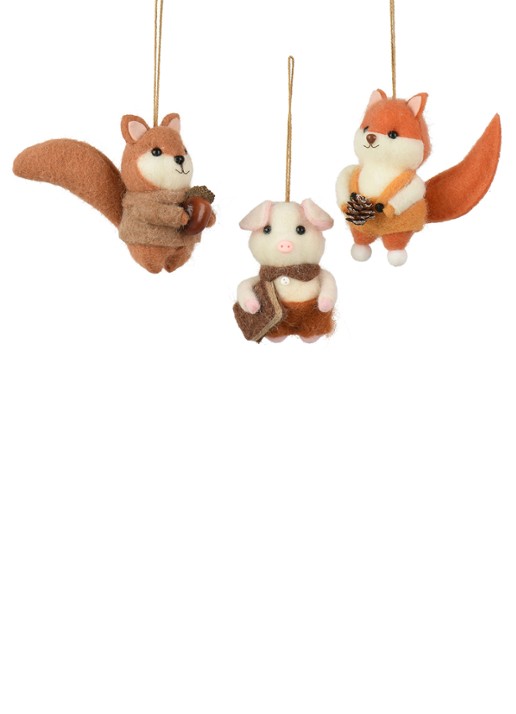 Decoris Dieren kersthanger 11 cm