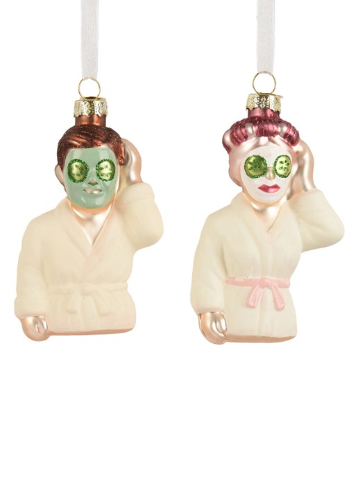 Decoris Gezichtsmasker kersthanger 12,40 cm