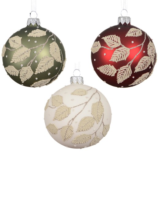 Decoris Kerstbal 8 cm set van 3