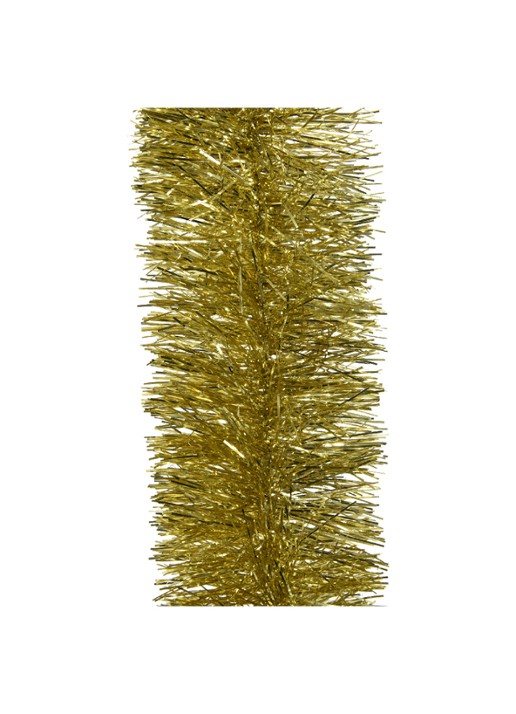 Decoris Lametta kerstslinger 270 cm - voorkant goud