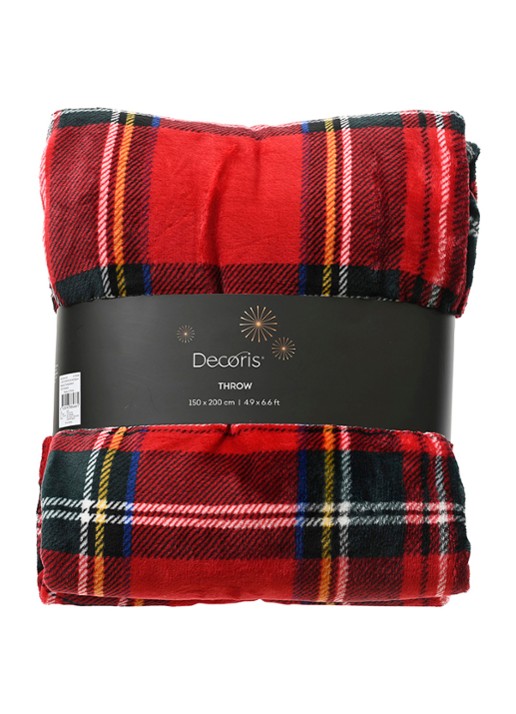 Decoris Sprei met ruitdessin 150 x 200 cm