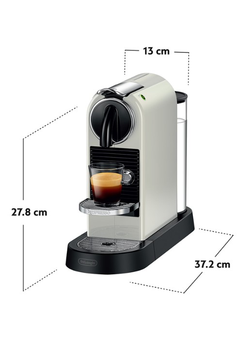 DeLonghi Citiz Nespresso koffiecupmachine - EN167W - achterkant 8 wit