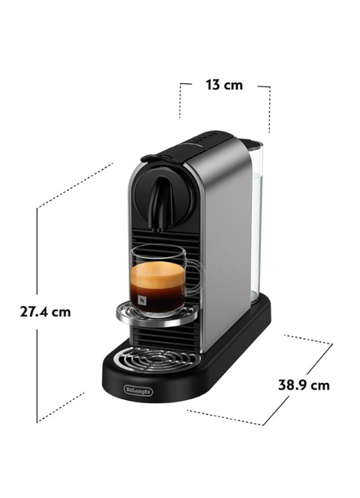 DeLonghi Citiz Nespresso koffiecupmachine - EN220.T - achterkant antraciet