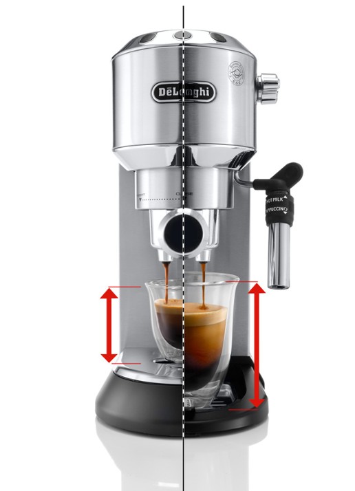 DeLonghi Dedica espressomachine EC685.M - detail zilver