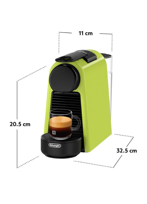 DeLonghi Essenza Mini Nespresso koffiecupmachine - EN85.L - achterkant 8 lime