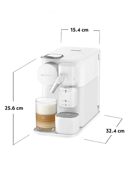 DeLonghi Nespresso Lattissima One EVO koffiemachine EN510.W - achterkant wit