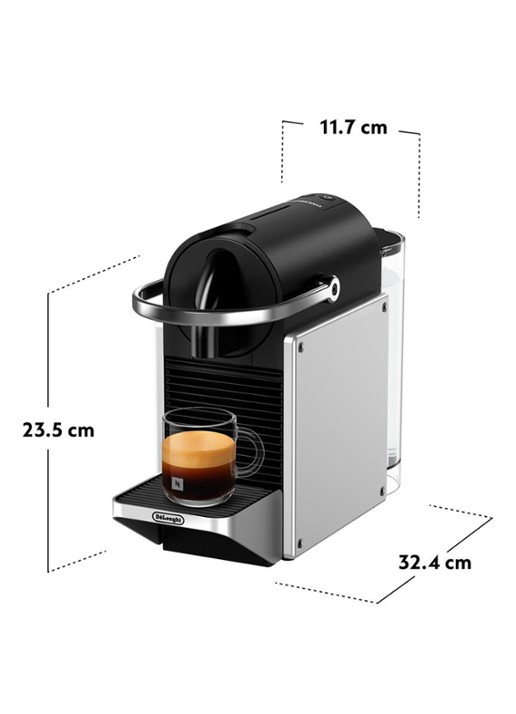DeLonghi Pixie Nespresso koffiecupmachine - EN127.S - achterkant 8 zilver