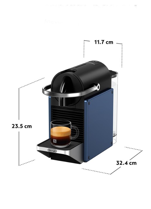 DeLonghi  Pixie Nespresso koffiecupmachine EN127BL - achterkant 8 blauw