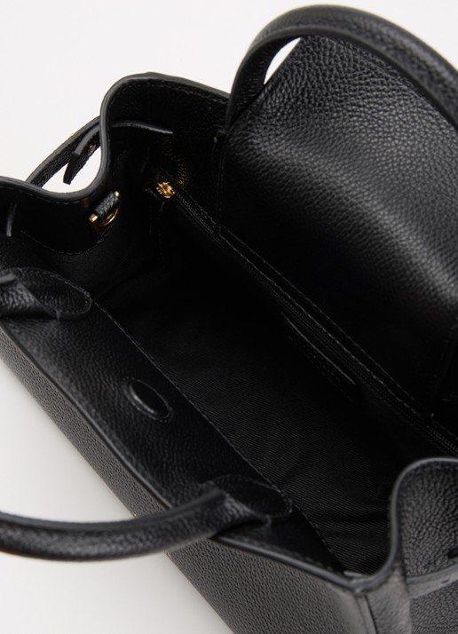 DeMellier The Hudson Small handtas van leer met afneembare schouderriem - detail 5 zwart