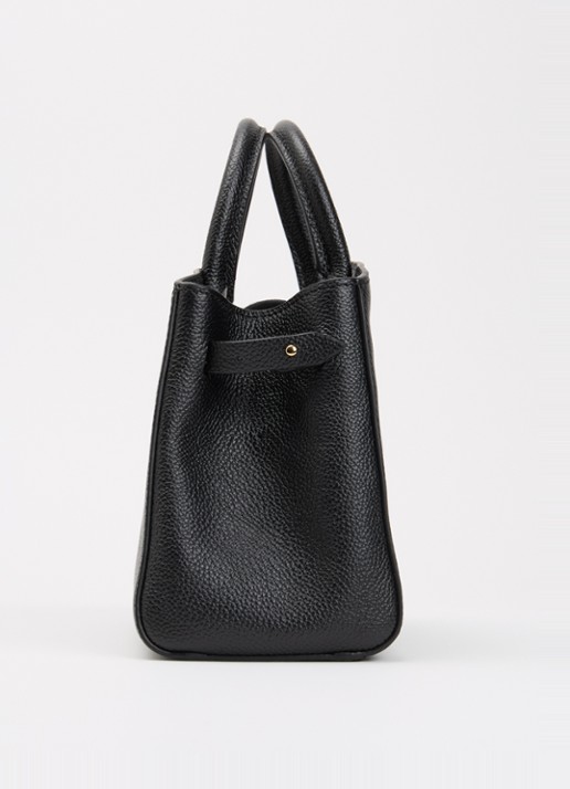 DeMellier The Hudson Small handtas van leer met afneembare schouderriem - detail 6 zwart