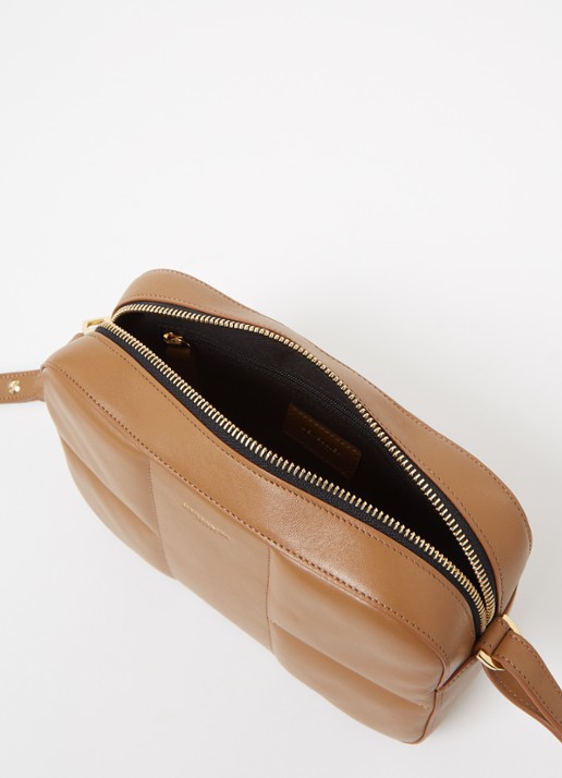 DeMellier The Marrakesh crossbodytas van leer - detail 4 cognac