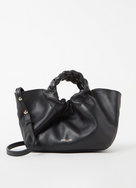 DeMellier The Mini Los Angeles XS handtas van leer - voorkant 4 zwart