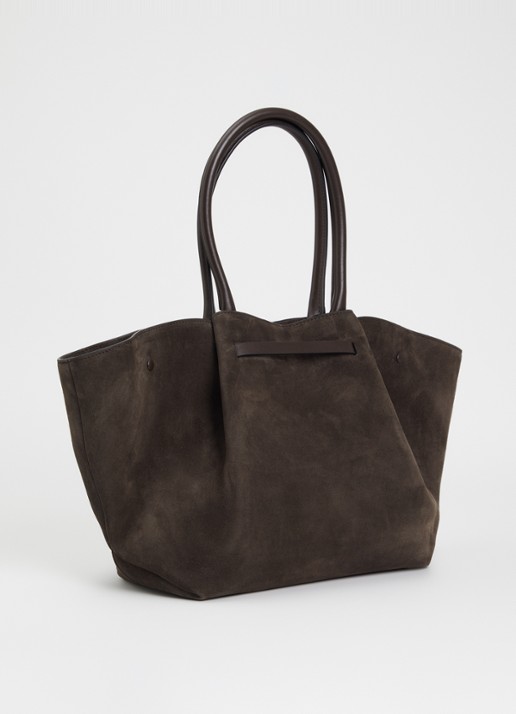 DeMellier The New York handtas - achterkant 2 chocoladebruin