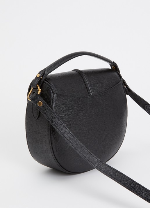 DeMellier The Siena crossbodytas van leer - achterkant zwart