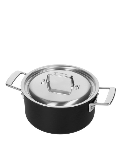 Demeyere Black 5 Startset 3-delig pannenset - detail 2 zilver