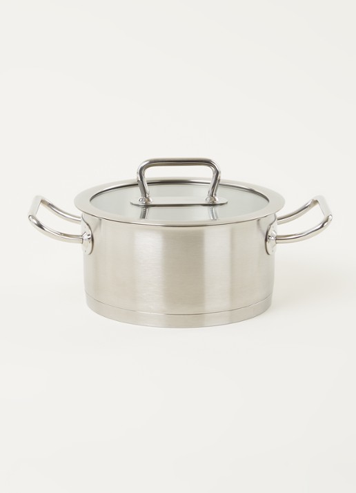 Demeyere Diverto 3 kookpan Ø18 cm - voorkant 3 zilver