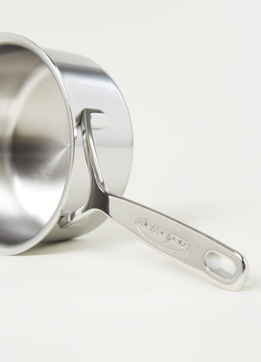 Demeyere Intense 5 steelpan 16 cm - detail zilver