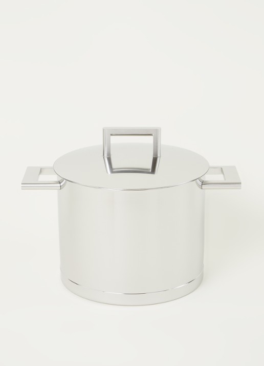 Demeyere John Pawson 7 soeppan 20 cm  - voorkant 3 zilver