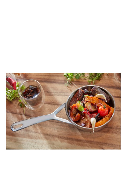 Demeyere Resto 3 koekenpan Ø16 cm - voorkant 5 zilver
