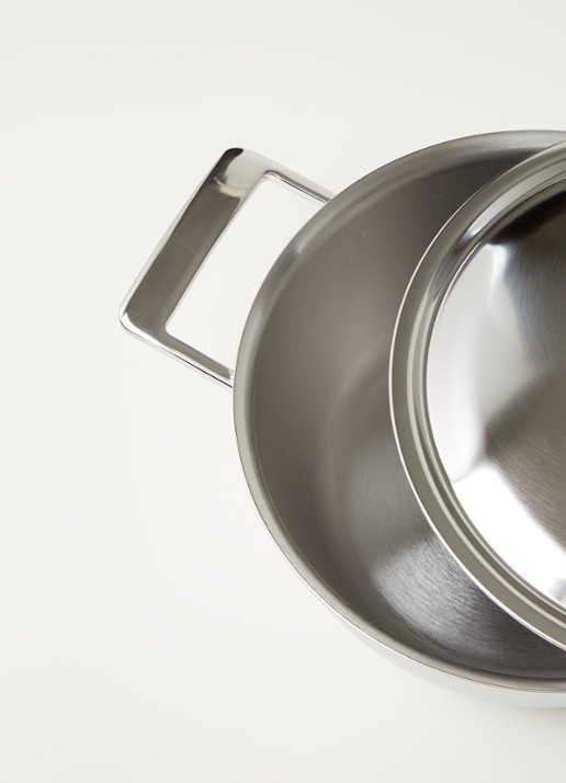 Demeyere Silver 7 braad-/stoofpan Ø24 cm - detail 3 zilver