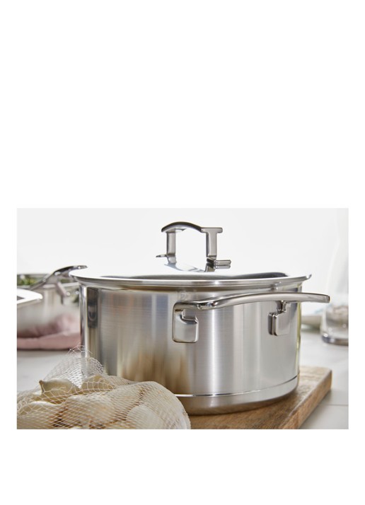 Demeyere Silver 7 kookpan Ø22 cm - voorkant 2 zilver