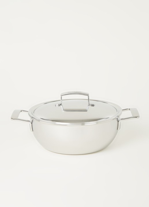 Demeyere Silver conische braadpan Ø28 cm - voorkant 2 zilver