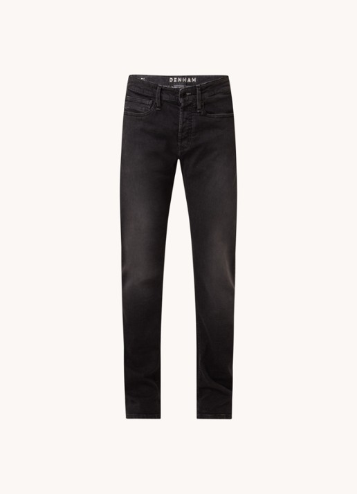 Denham Bolt skinny jeans met gekleurde wassing - voorkant zwart