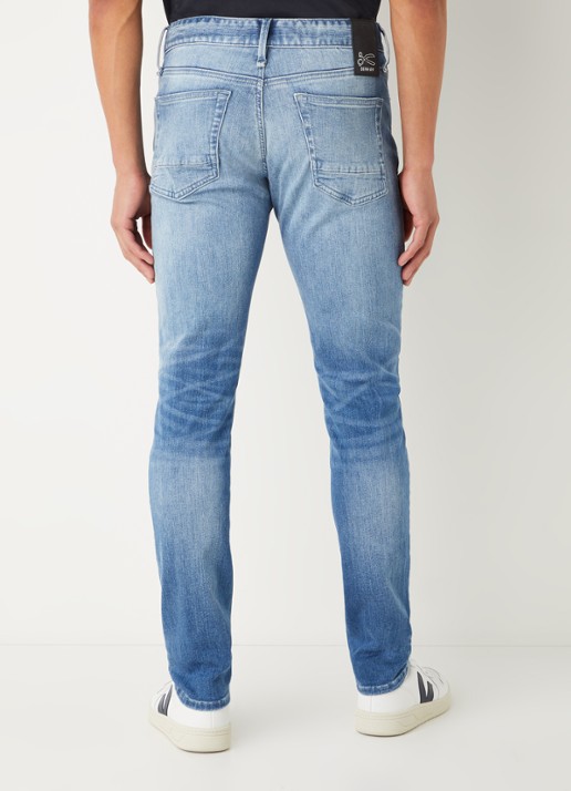 Denham Bolt skinny jeans met medium wassing - achterkant 3 indigo