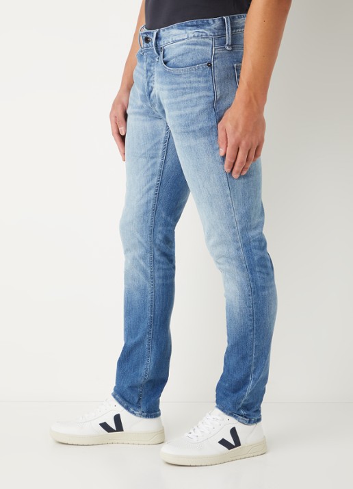 Denham Bolt skinny jeans met medium wassing - detail 2 indigo