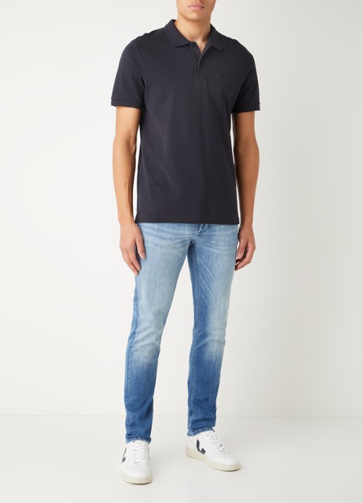 Denham Bolt skinny jeans met medium wassing - voorkant 5 indigo
