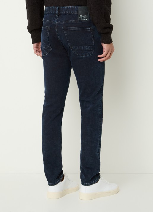 Denham Bolt slim fit jeans met donkere wassing - achterkant 5 donkerblauw