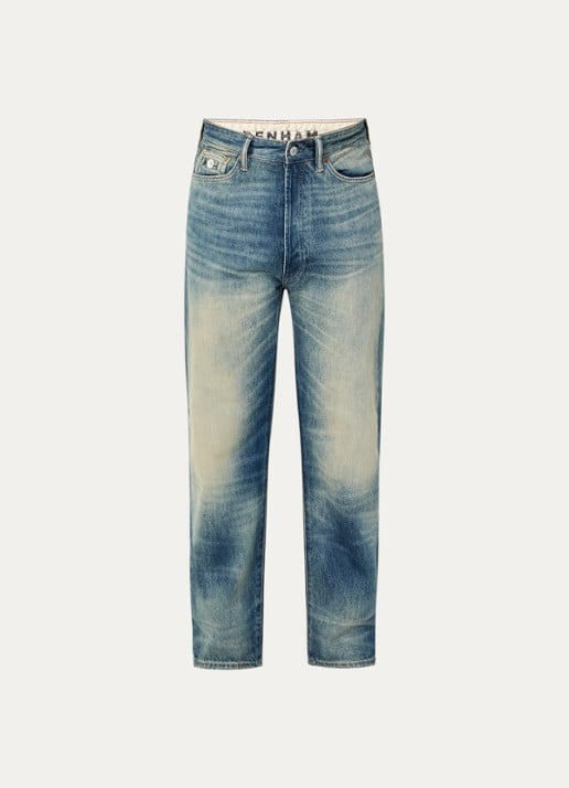 Denham Eastwider Henry straight leg jeans met lichte wassing