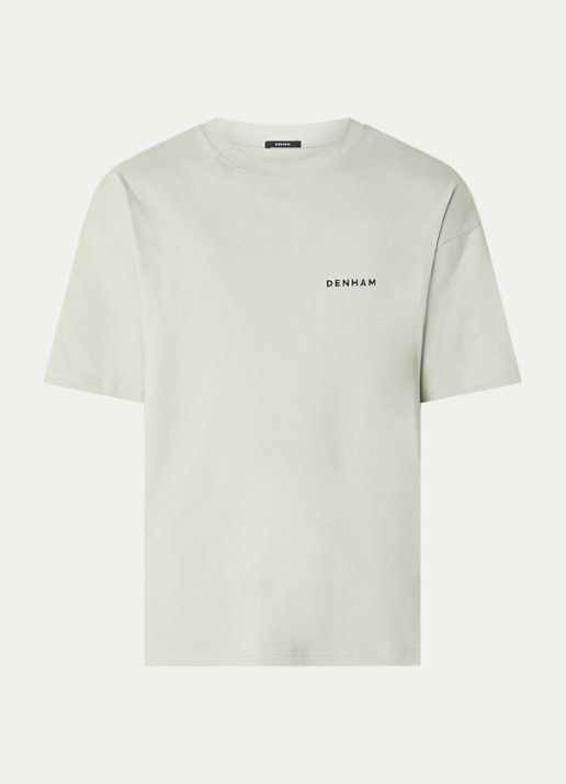Denham Flowy T-shirt met logo- en backprint
