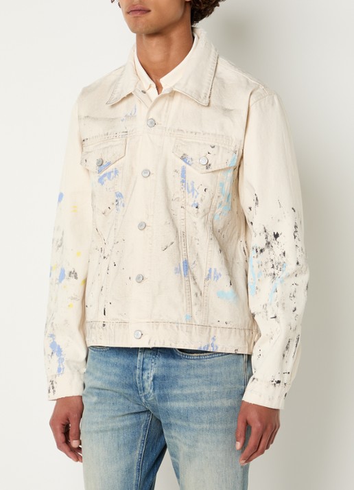 Denham London spijkerjas met verwassen afwerking