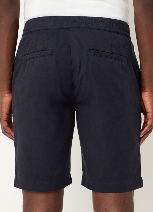 Denham Luca straight fit chino met steekzakken - achterkant 3 donkerblauw