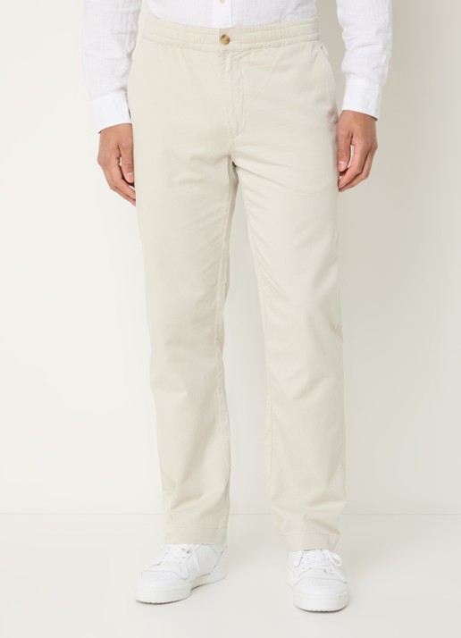 Denham Luca straight fit chino met steekzakken