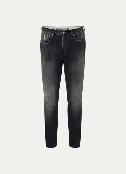 Denham Razor Duke slim fit jeans met gekleurde wassing - voorkant 4 zwart