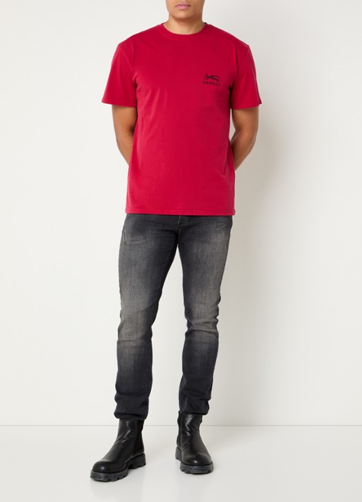 Denham Razor Duke slim fit jeans met gekleurde wassing - voorkant 5 zwart