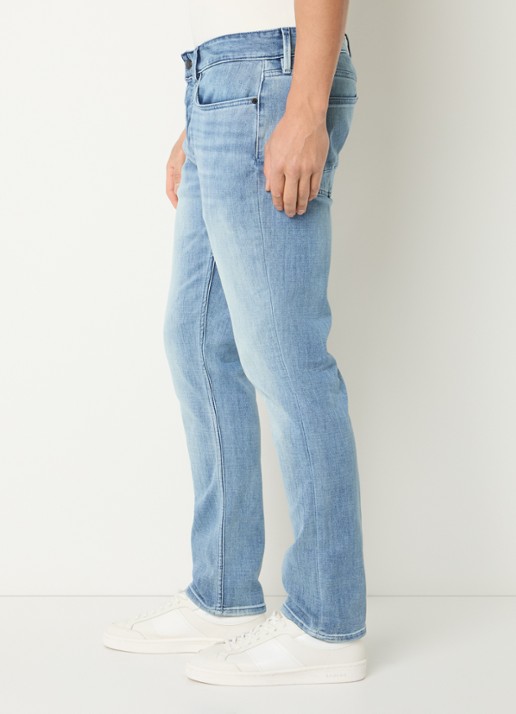 Denham Razor slim fit jeans met lichte wassing - detail 5 indigo