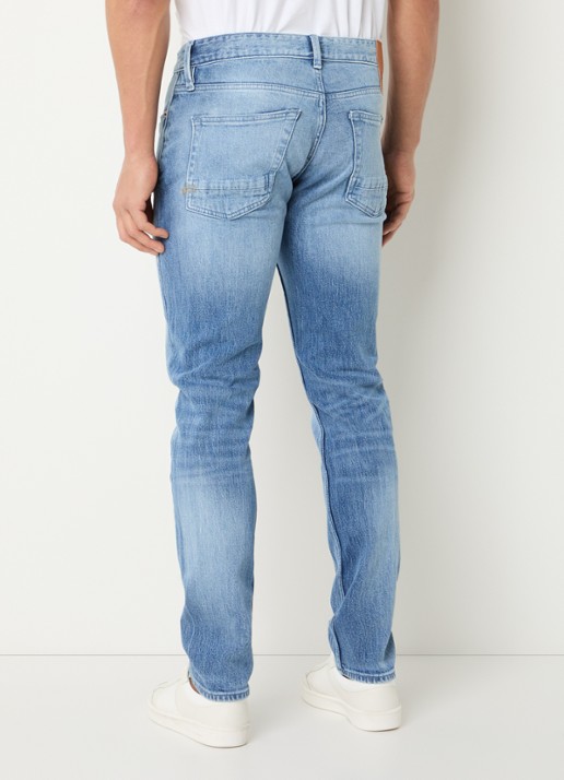 Denham Razor slim fit jeans met medium wassing - achterkant 3 indigo