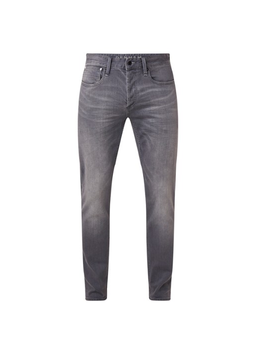 Denham Razor slim fit jeans met stretch - voorkant 2 middengrijs