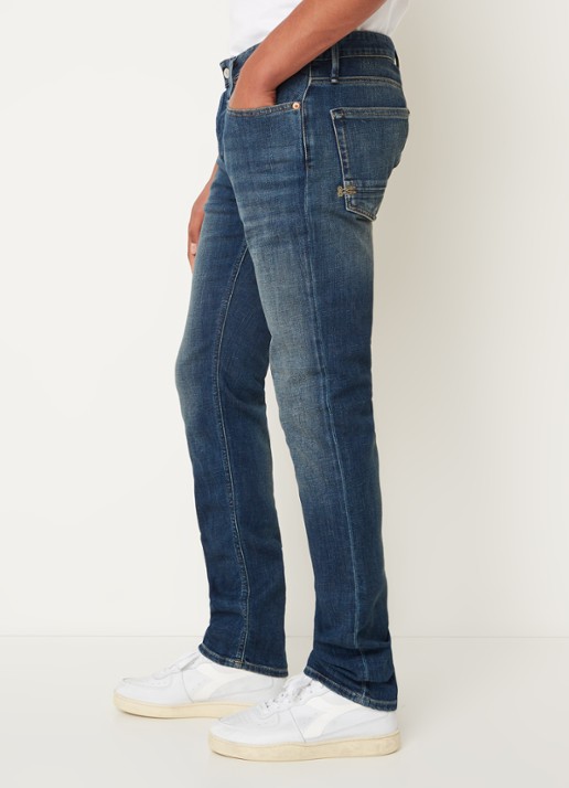 Denham Razor slim fit jeans met stretch - detail 5 indigo