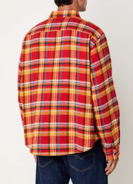 Denham Regular fit overshirt met borstzakken - achterkant 4 rood