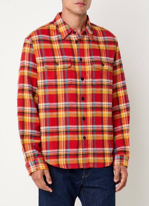Denham Regular fit overshirt met borstzakken