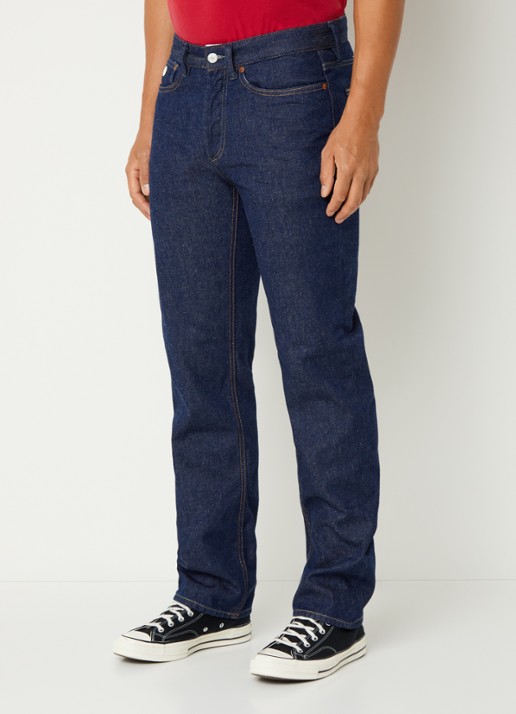 Denham Ridge straight fit jeans met donkere wassing